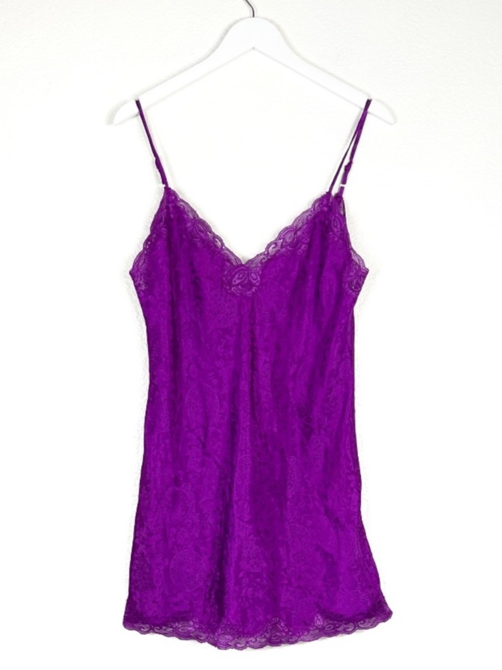 Vintage 90’s Victoria’s Secret gold label nightie négligée purple  size M VTG